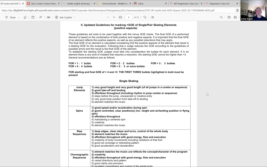 Prof. Arthur Bahr on 21.01 Compass: Questions of value, incommensurability, and Winter Olympic Skating